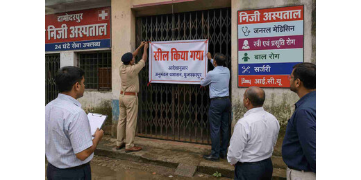 प्रसाद हॉस्पिटल अग्निकांड के बाद प्रशासन की बड़ी कार्यवाई, दो निजी अस्पताल सील